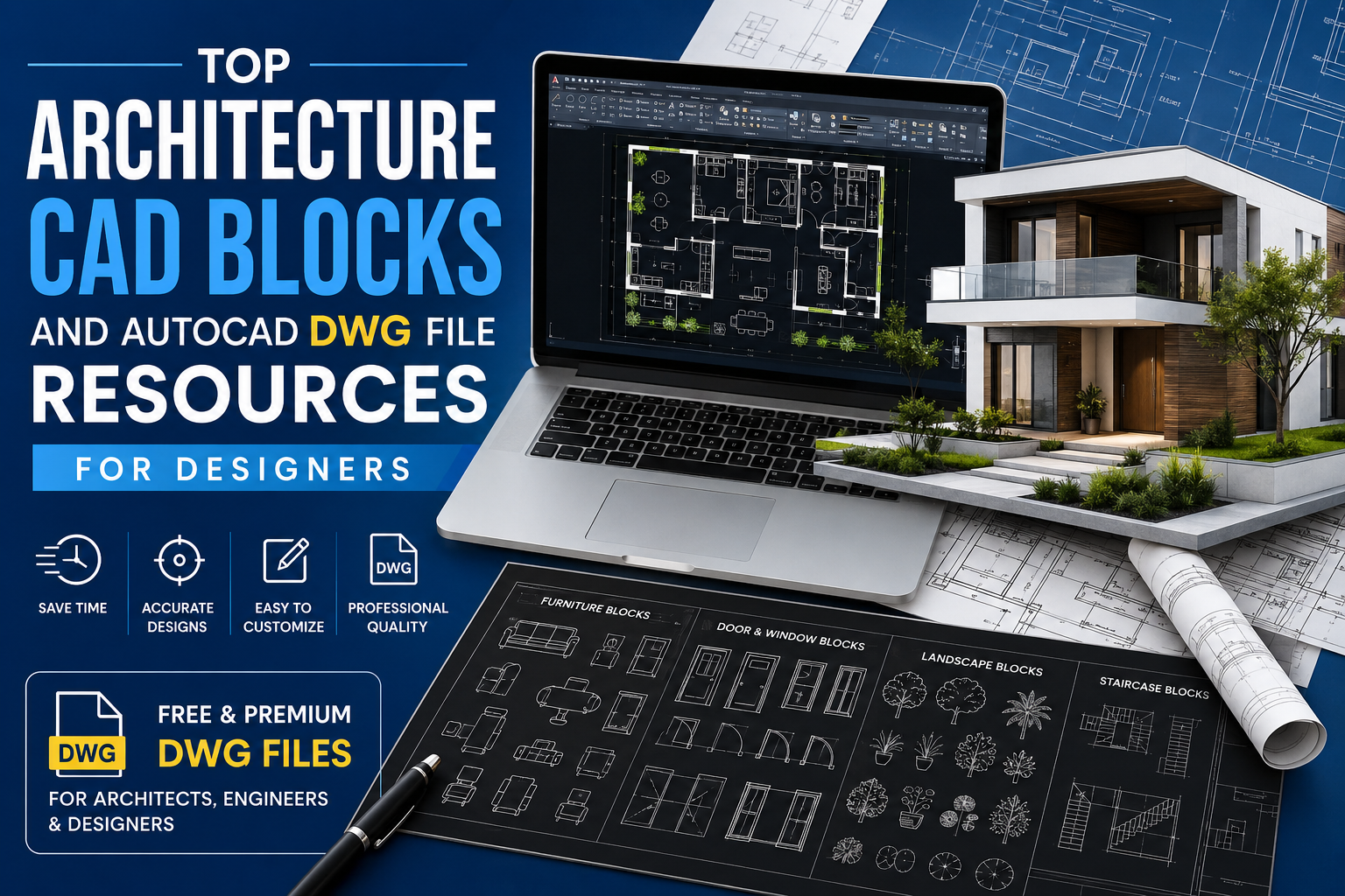 Top Architecture CAD Blocks and AutoCAD DWG File Resources for Designers